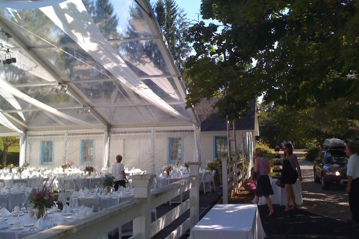 Wedding in a Clear Span Tent