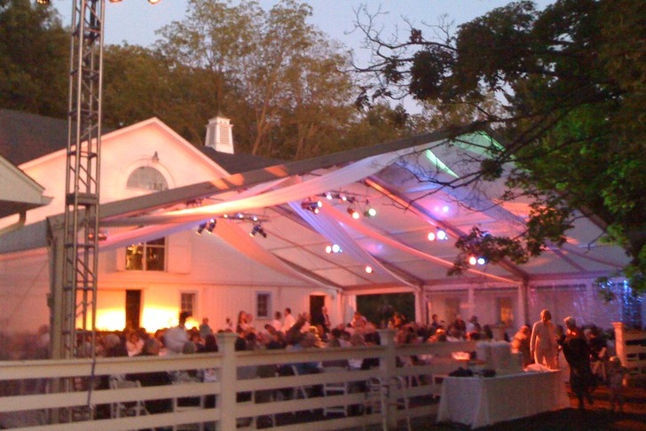 Wedding in a Clear Span Tent