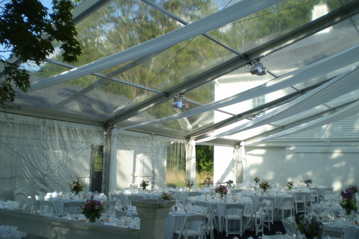 Wedding in a Clear Span Tent