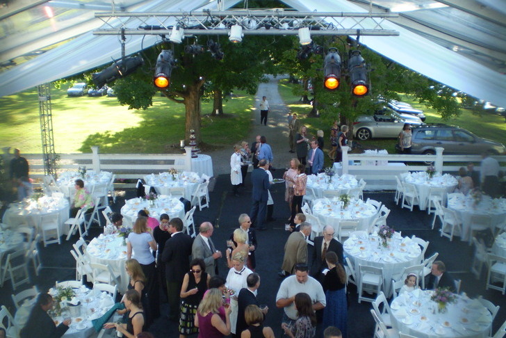 Wedding in a Clear Span Tent